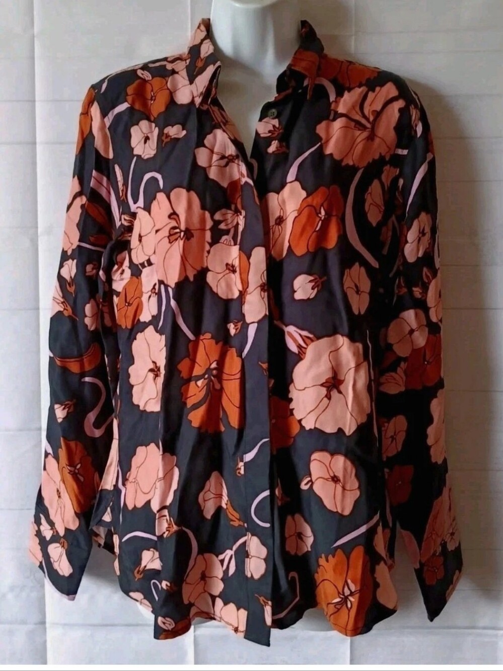 J.Crew New Floral Button Front Top Re-imagined